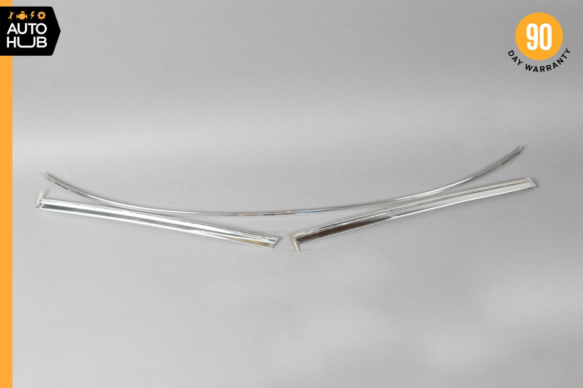 Mercedes R107 450SL 380SL Convertible Front Windshield Molding Trim Set OEM 86k - photo 1