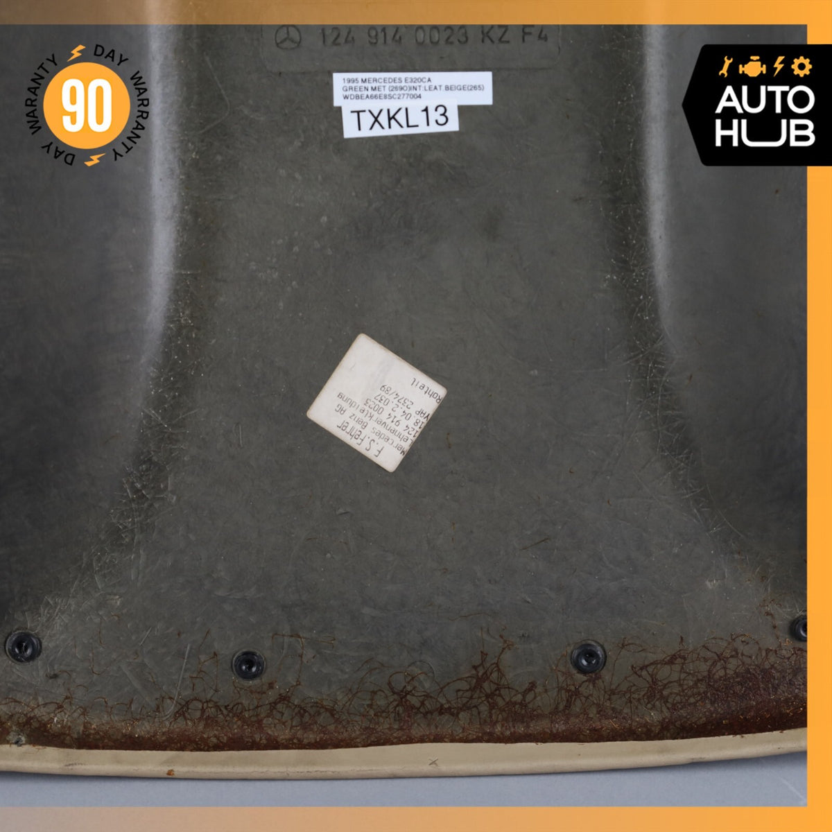 86-95 Mercedes W124 E320 280E Back Panel Seat Cover Front Left or Right OEM - photo 16