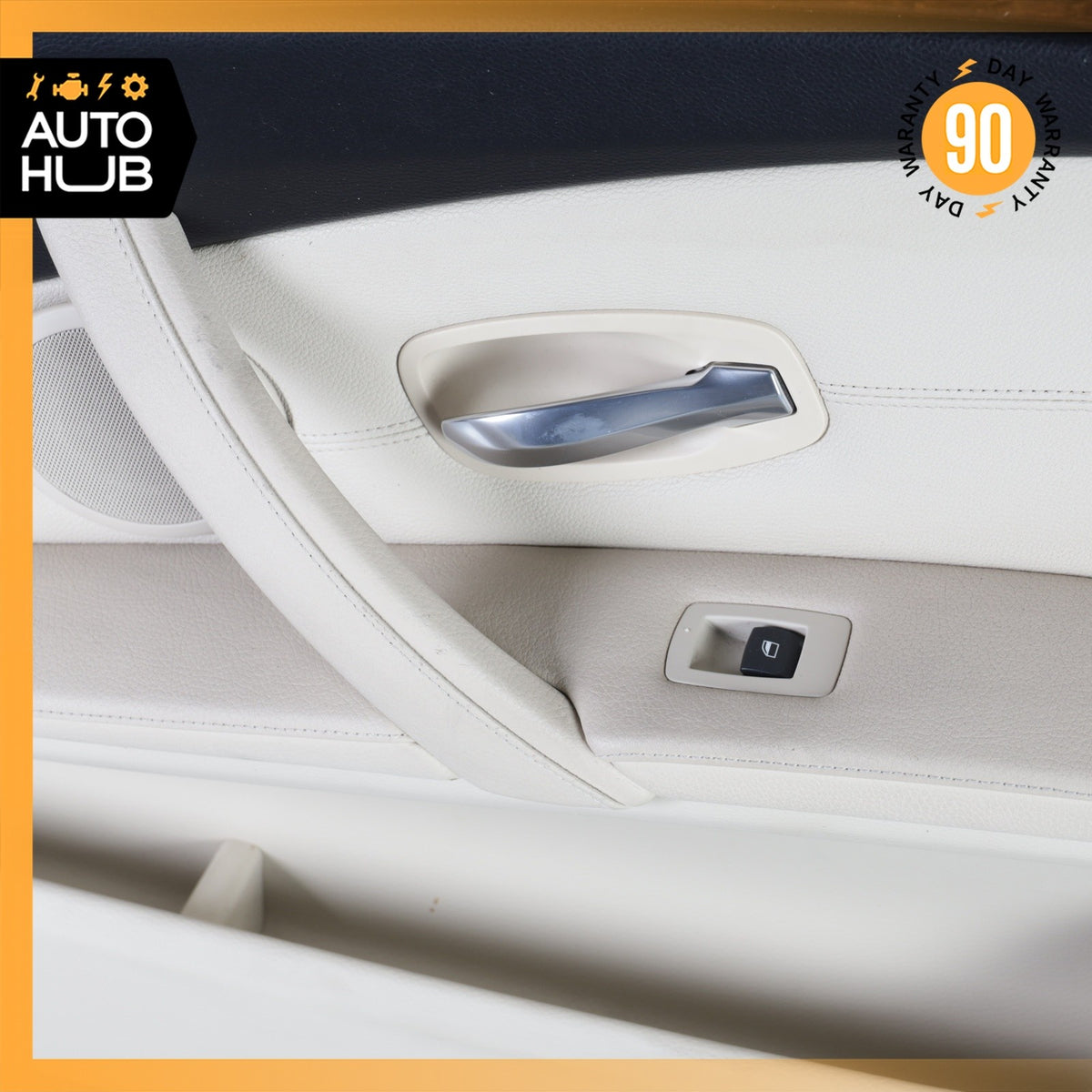 08-10 BMW E60N 528i 550i 535i Front Right Side Interior Door Panel Beige OEM 78k - photo 9