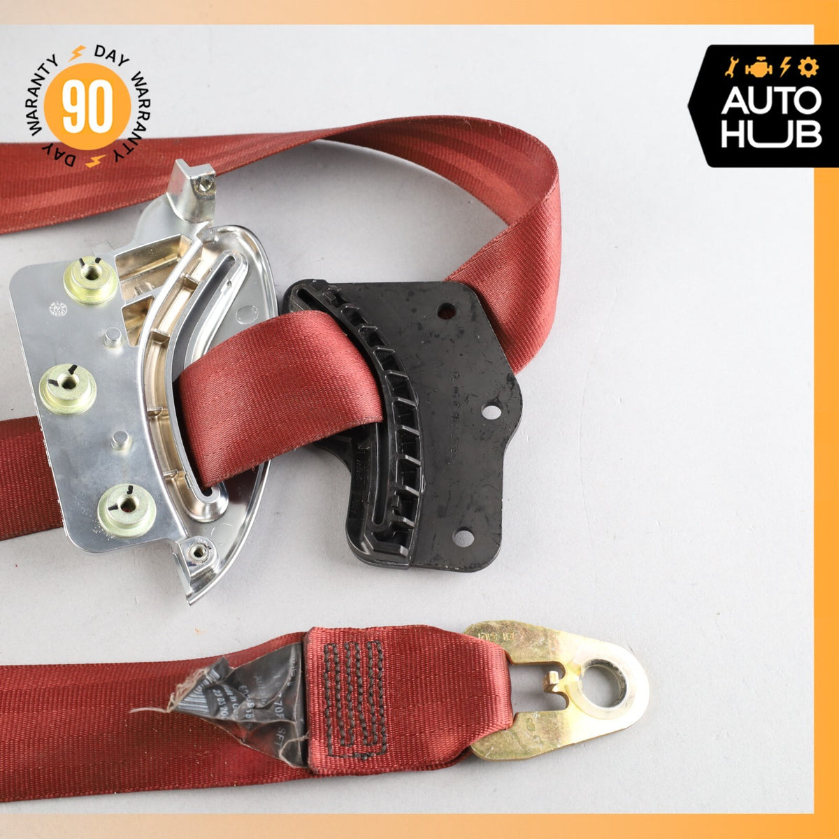 03-06 Bentley Continental GT Front Left Driver Side Seat Belt Red OEM 73k - photo 14
