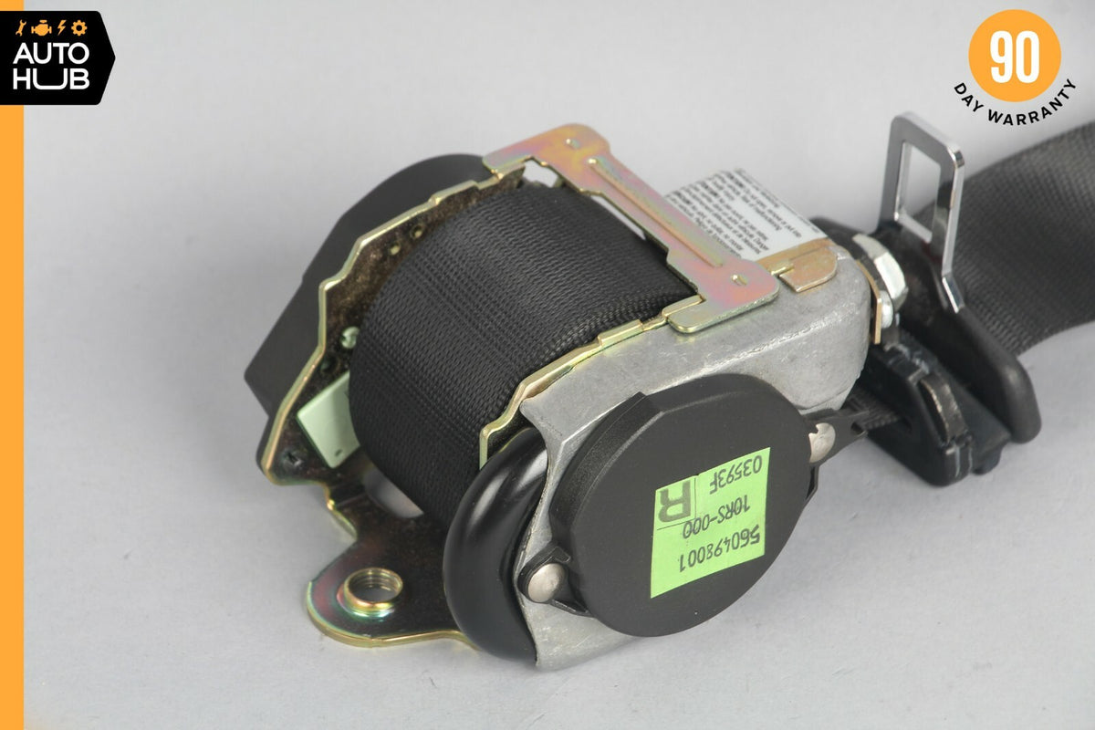 97-04 Mercedes R170 SLK230 SLK320 Right Passenger Seat Belt Seatbelt Black OEM - photo 3