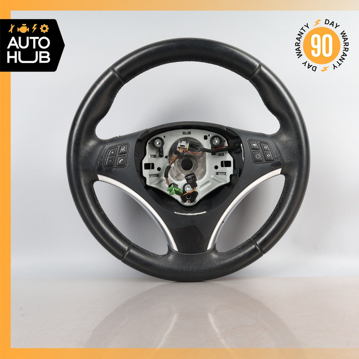 BMW E88 128i 135i Sport Steering Wheel Black w/ Switch 32306795574 OEM - photo 1