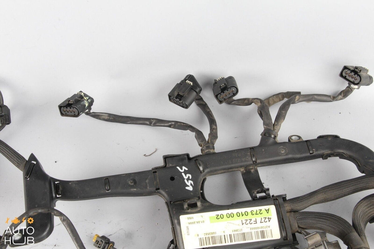 07-11 Mercedes W221 S550 CL550 M273 5.5L Engine Motor Cable Wire Harness OEM - photo 6