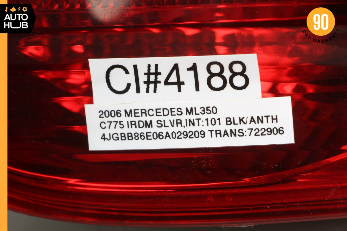 06-08 Mercedes W164 ML350 ML500 ML550 Left Driver Side Tail Light Lamp OEM - photo 12