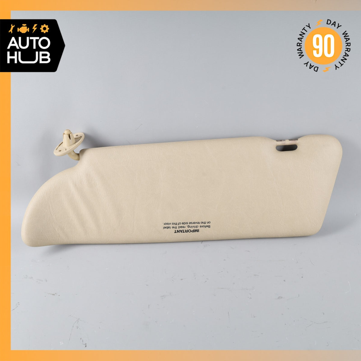 Mercedes W126 420SEL Right Passenger Side Sun Visor Sunvisor OEM - photo 9