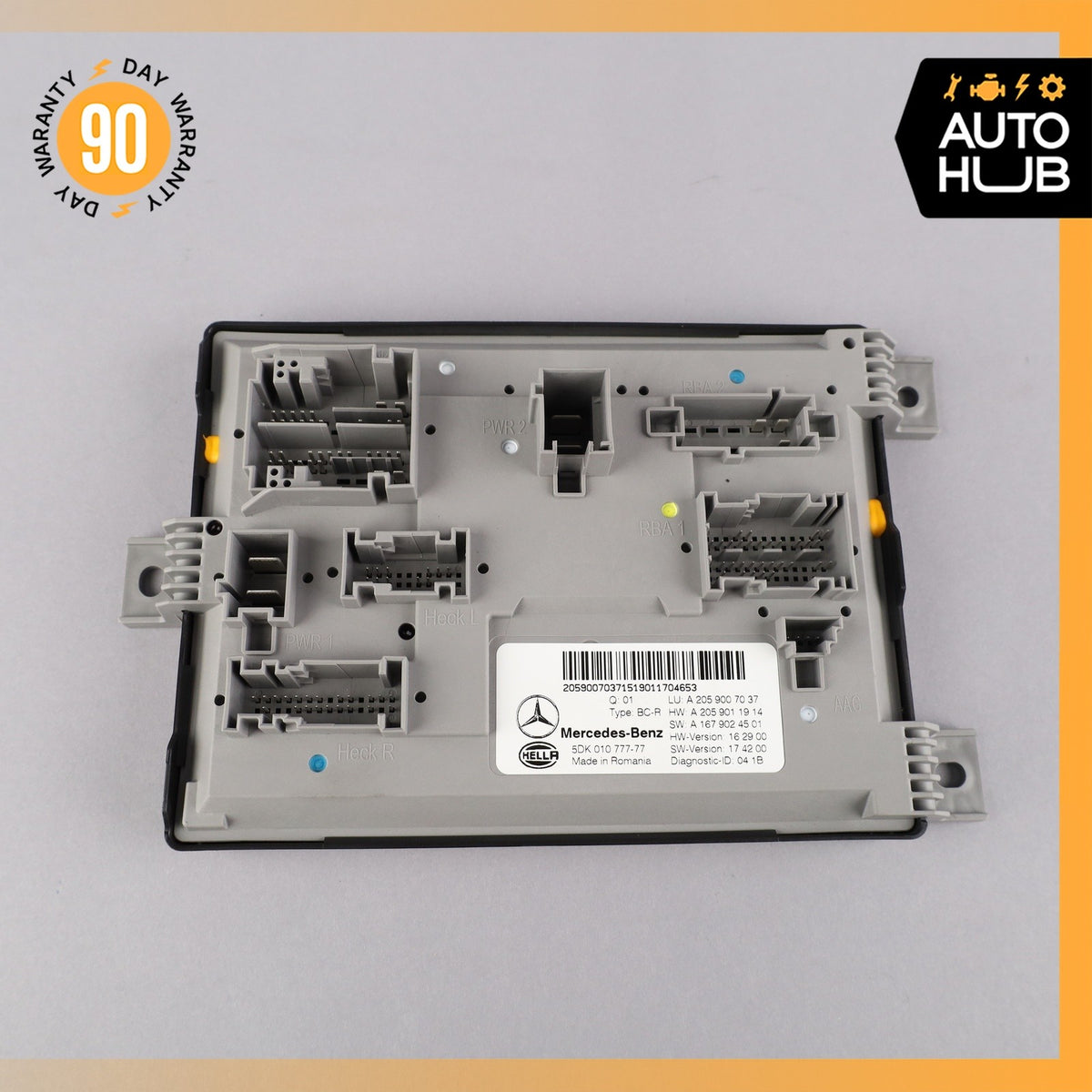 19-23 Mercedes W205 C43 C63 Rear SAM Module Control Unit Signal Acquisition OEM - photo 6