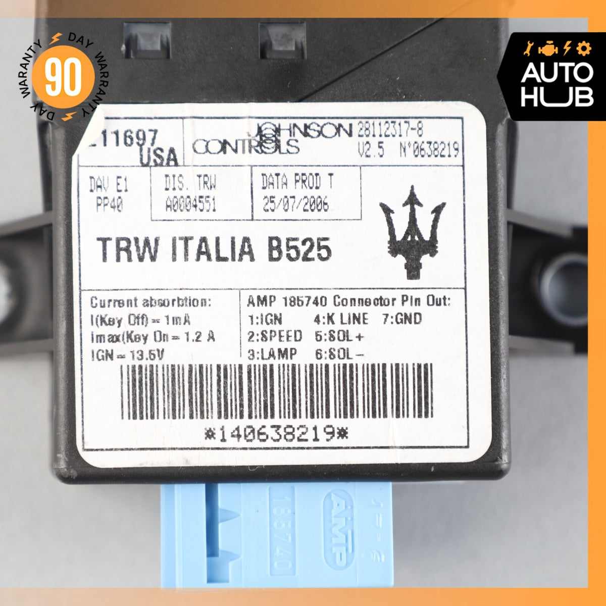 03-13 Maserati Quattroporte M139 Power Steering Chassis Control Module Unit OEM - photo 7