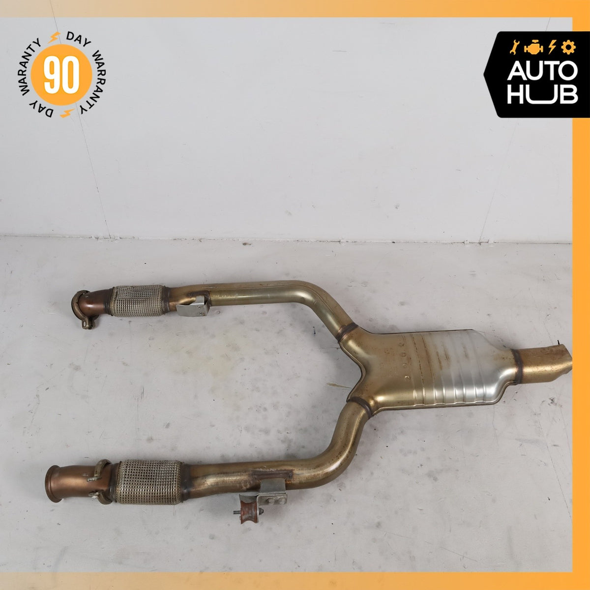 Mercedes W213 E43 AMG E450 Engine Exhaust Downpipe Center Resonator OEM 77k - photo 10