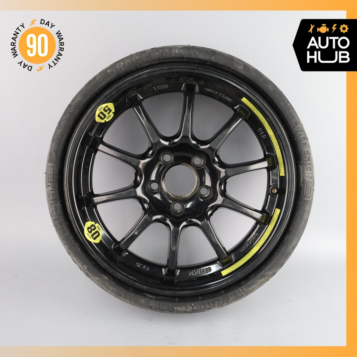 03-12 Mercedes R230 SL500 SL550 Emergency Spare Tire Wheel Donut Rim 17" 17 OEM - photo 1