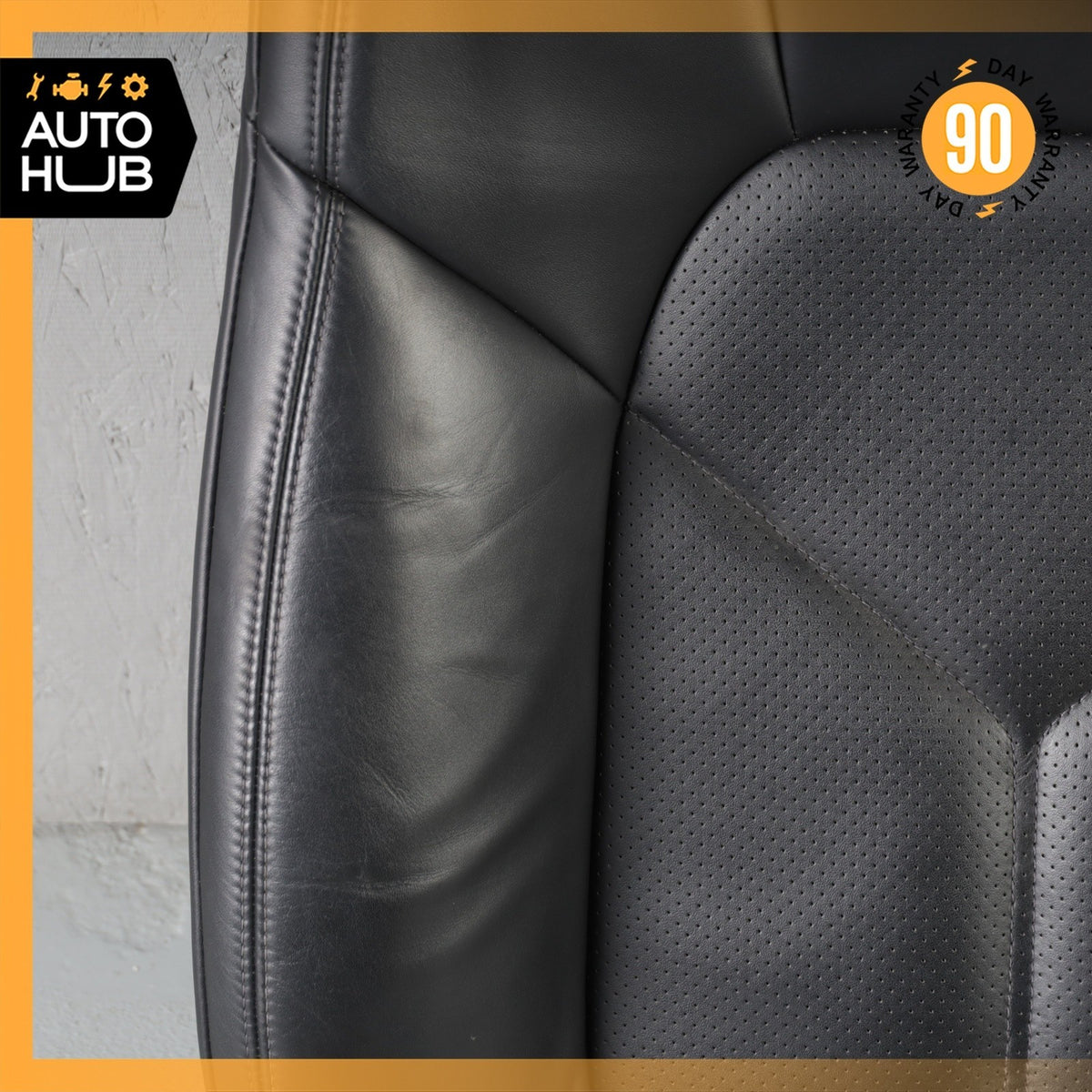 15-18 Porsche Macan 95B Front Right Side Seat Upper Cushion Leather Black OEM - photo 4
