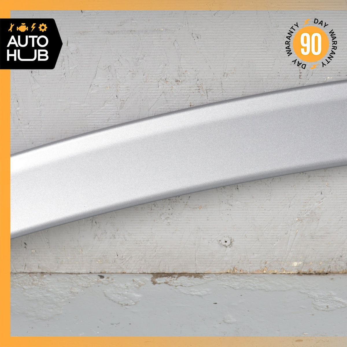 Mercedes W204 C63 AMG C350 Sedan Rear Trunk Lid Spoiler Lip Wing Silver OEM - photo 6