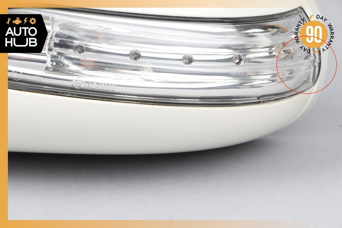 04-08 Mercedes R230 SL500 SL550 Left Driver Side Rear View Door Mirror White OEM - photo 9