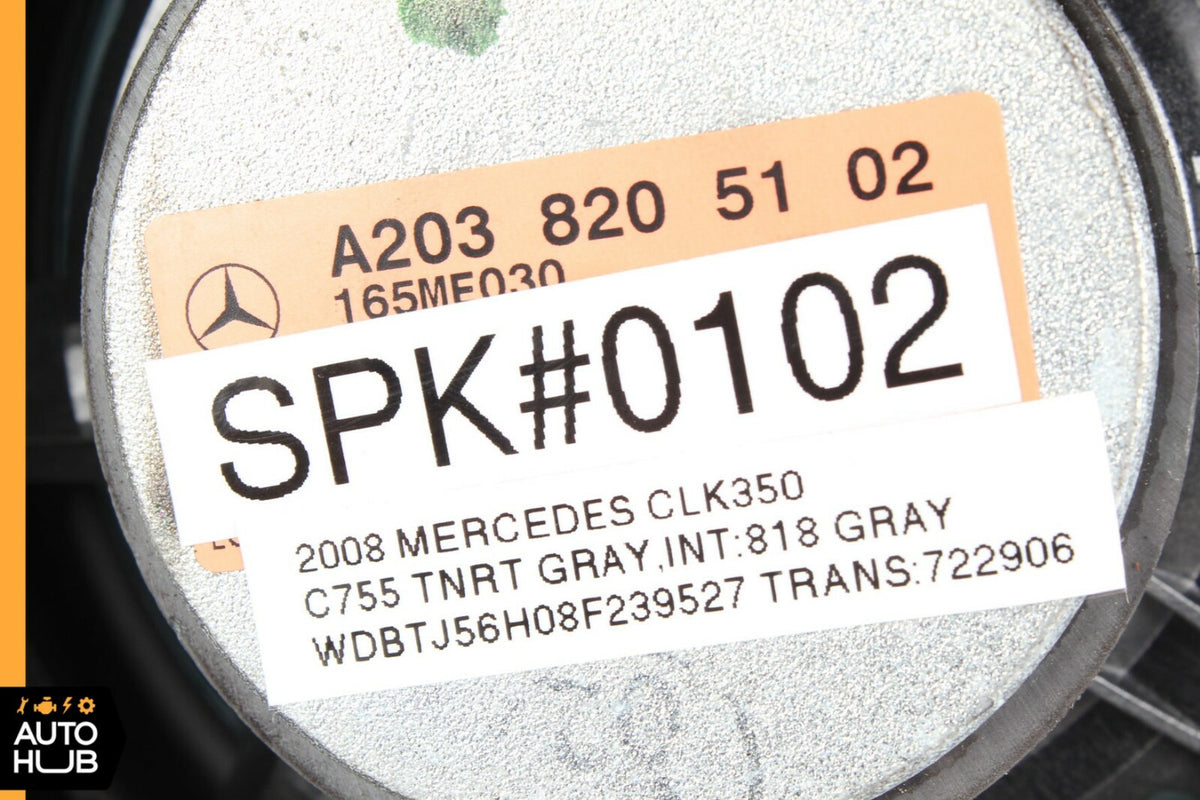 01-09 Mercedes W203 C320 CLK350 CLK500 Door Sound Audio Speaker OEM - photo 7