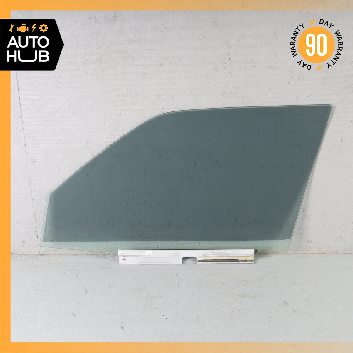 90-93 Mercedes 300E Front Right Passenger Side Door Window Glass OEM - photo 9