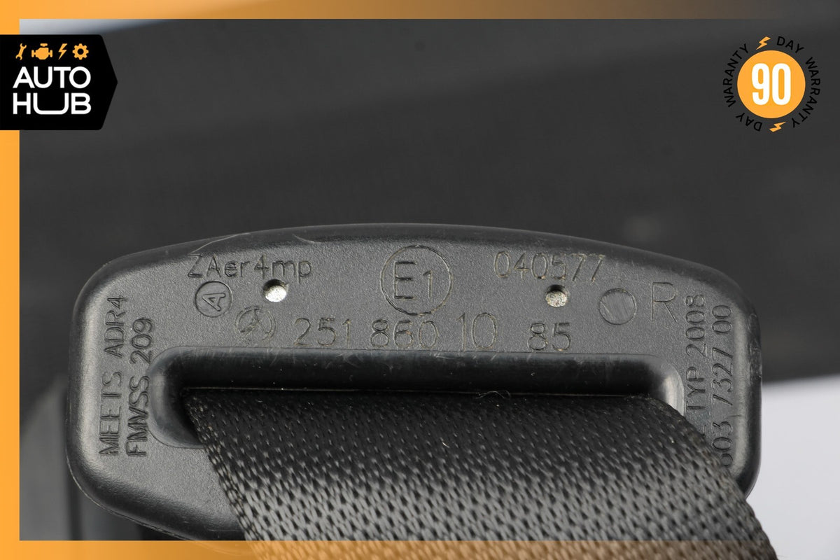 06-13 Mercedes W164 ML350 R350 GL450 Front Right Seat Belt Seatbelt Black OEM - photo 11