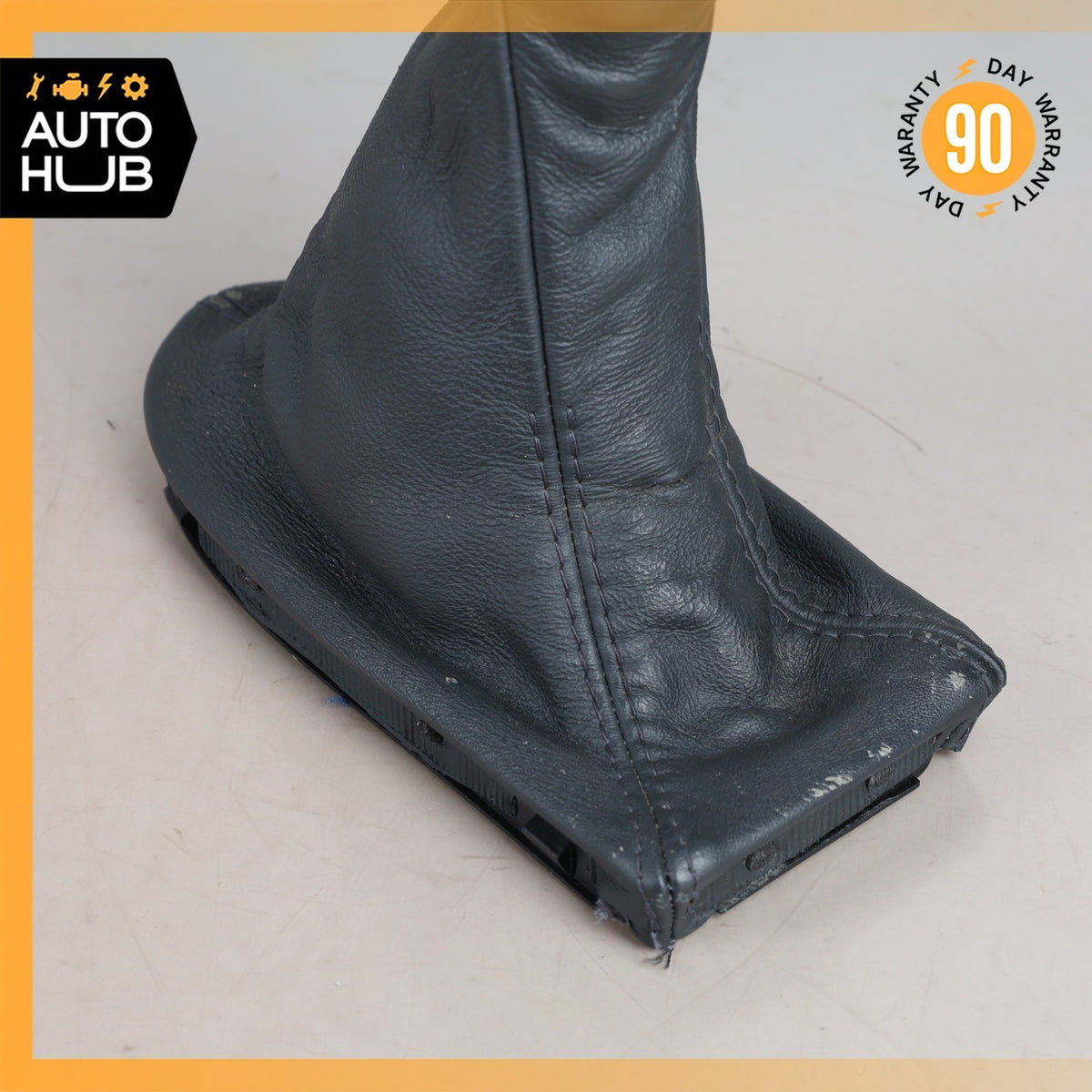 03-06 Mercedes W211 E320 E55 AMG Shift Shifter Knob Boot Cover Black Wood OEM - photo 10