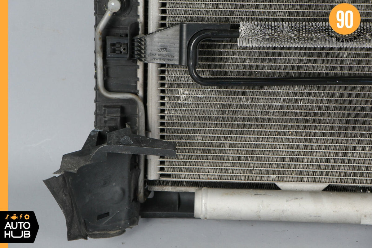 03-06 Mercedes W211 E500 CLS500 Cooling Radiator AC A/C Condenser Oil Cooler OEM - photo 3