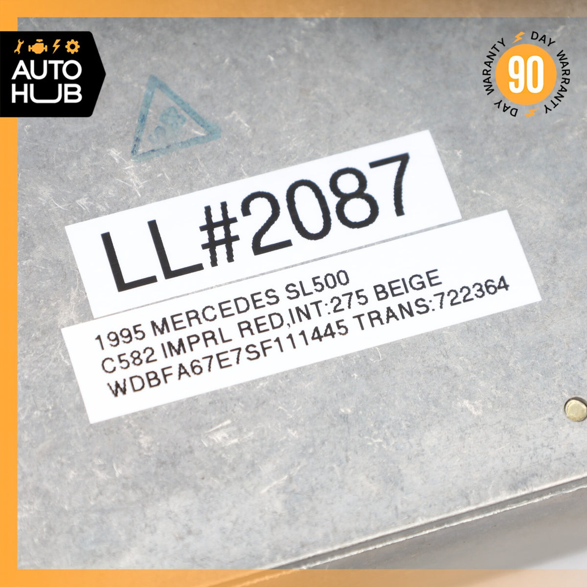 90-95 Mercedes R129 SL500 500SL SL320 Convertible Roll Bar Control Module OEM - photo 8