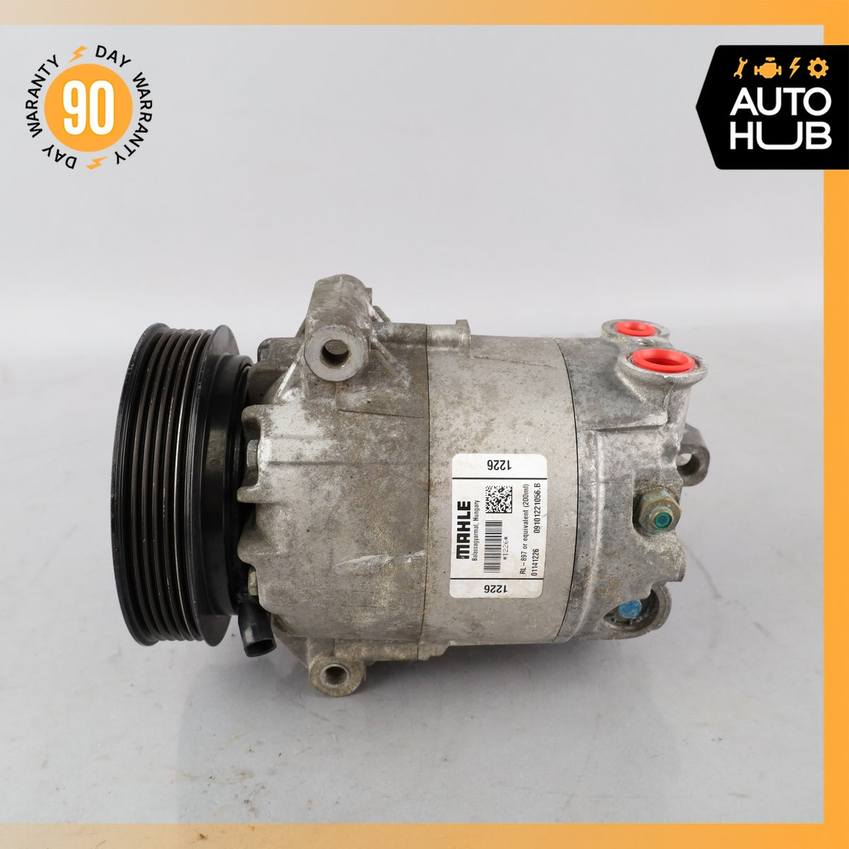 04-19 Maserati GranTurismo M145 A/C Air Conditioning Compressor 01141226 OEM 58k - photo 3