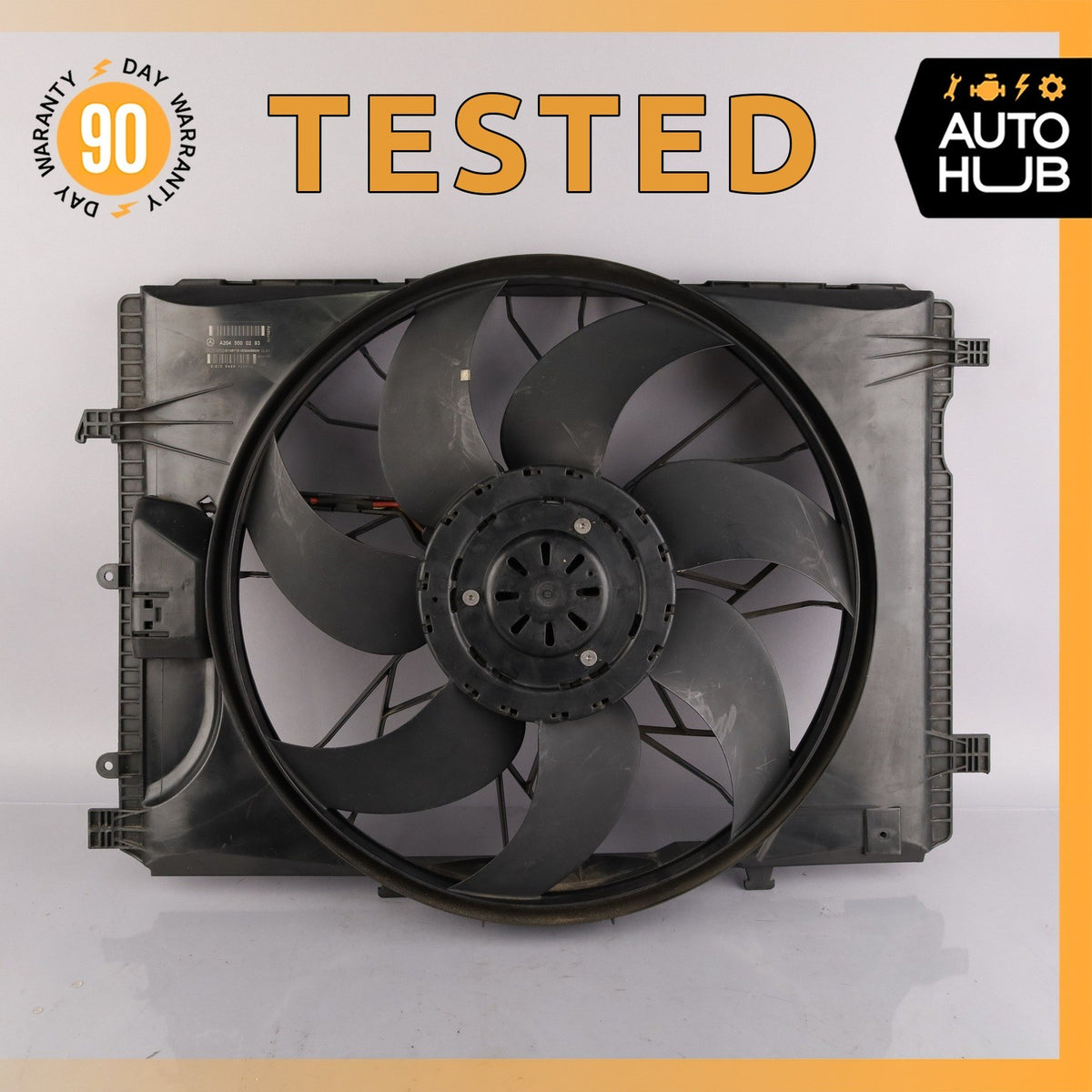 08-20 Mercedes W207 E550 C250 Engine Radiator Cooling Fan Motor Assembly OEM - photo 1