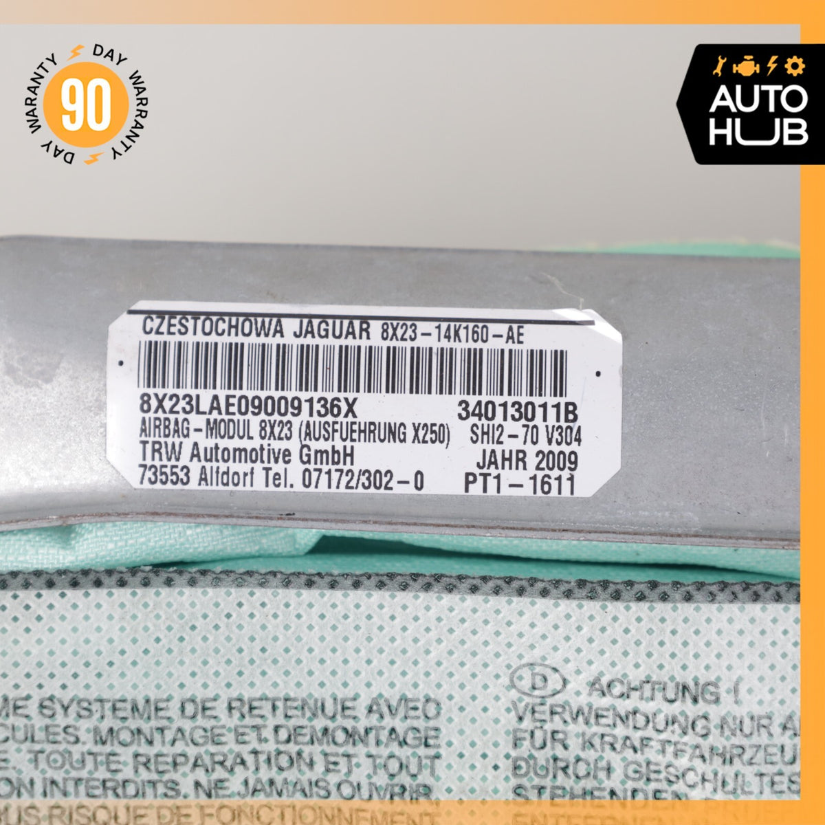 Jaguar X250 XF Left Driver Side Roof Curtain Airbag Air Bag OEM - photo 2