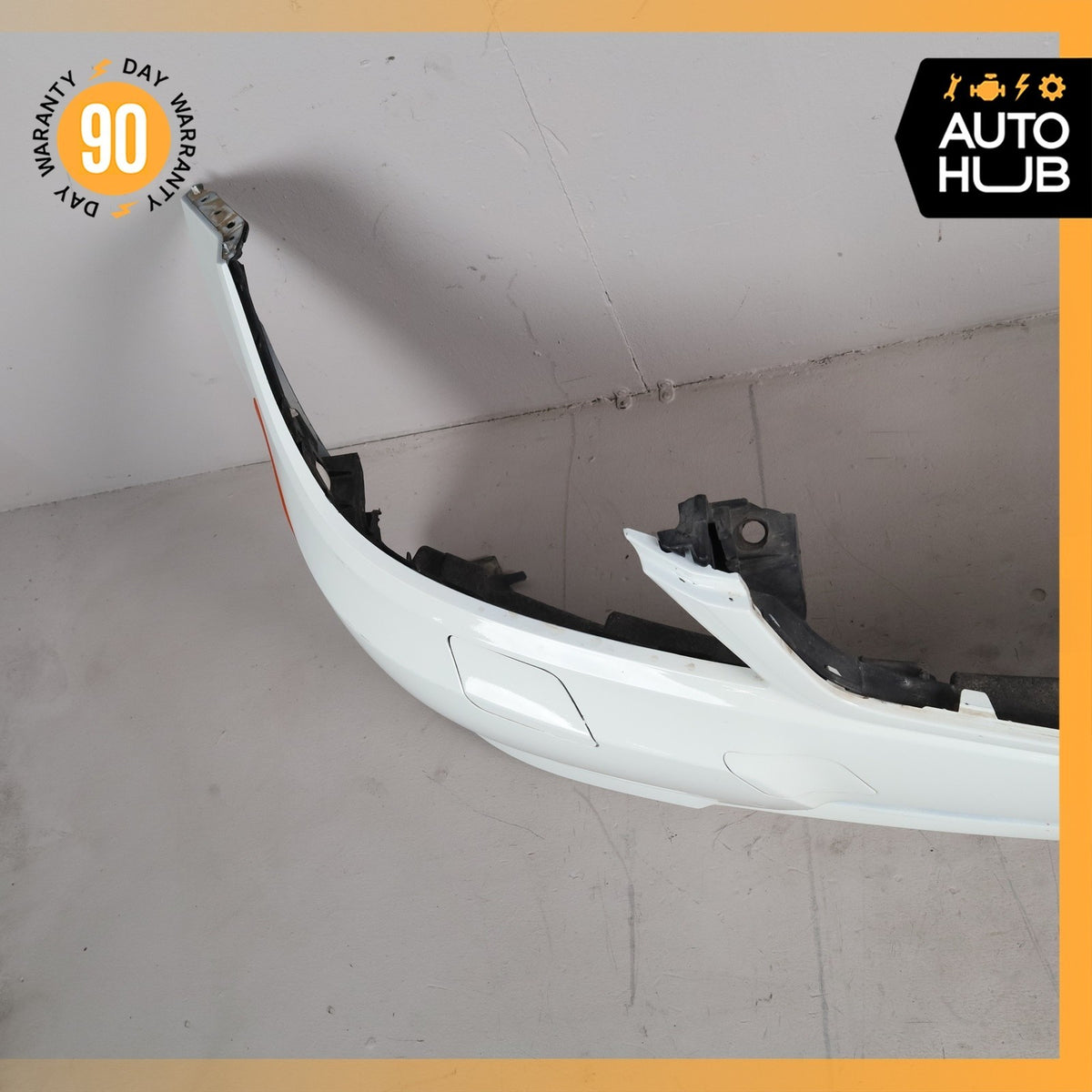 12-14 Mercedes W204 C250 C300 AMG Sport Front Bumper Cover Assembly White OEM - photo 8
