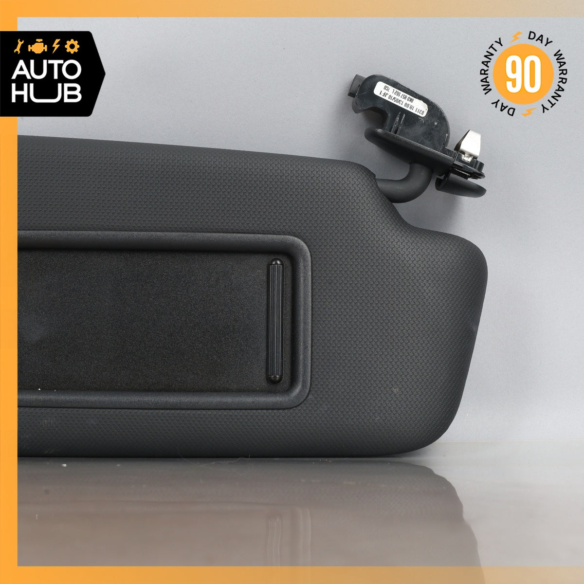 09-12 Audi 8R Q5 Right Passenger Side Sunvisor Sun Visor Black OEM - photo 3