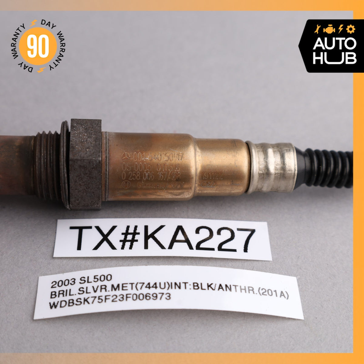 03-08 Mercedes R230 SL500 ML500 E55 AMG Oxygen O2 Sensor Lambda 0015405017 OEM - photo 5