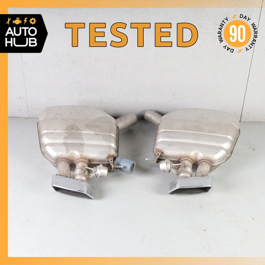 11-16 BMW F10 550i N63 V8 Exhaust Muffler Mufflers Right & Left Set OEM - photo 1