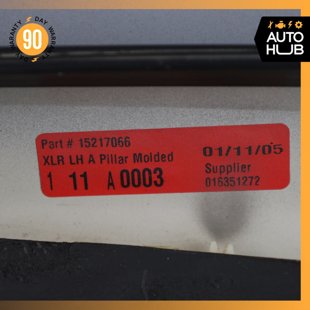 04-09 Cadillac XLR Front Left Driver Side Windshield A Pillar Molding Cover OEM - photo 9
