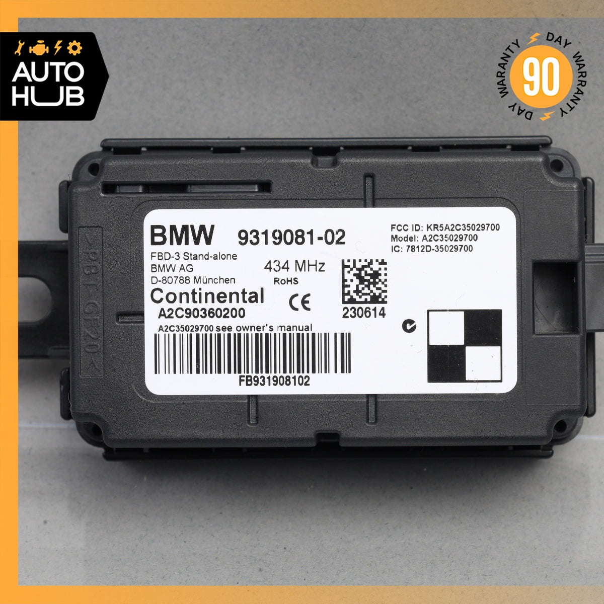 BMW i3 I01 Radio Remote Receiver Control Module 9319081 OEM 58k - photo 4