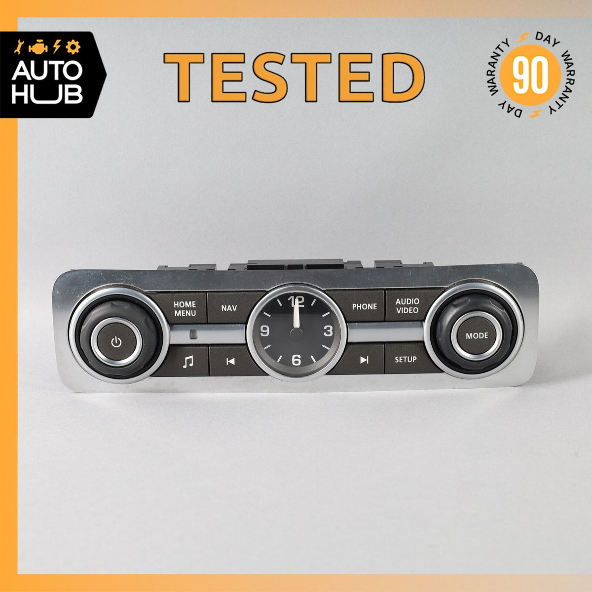 10-13 Land Rover LR4 HSE Dashboard Radio Control Switch Panel w/ Clock OEM - photo 1