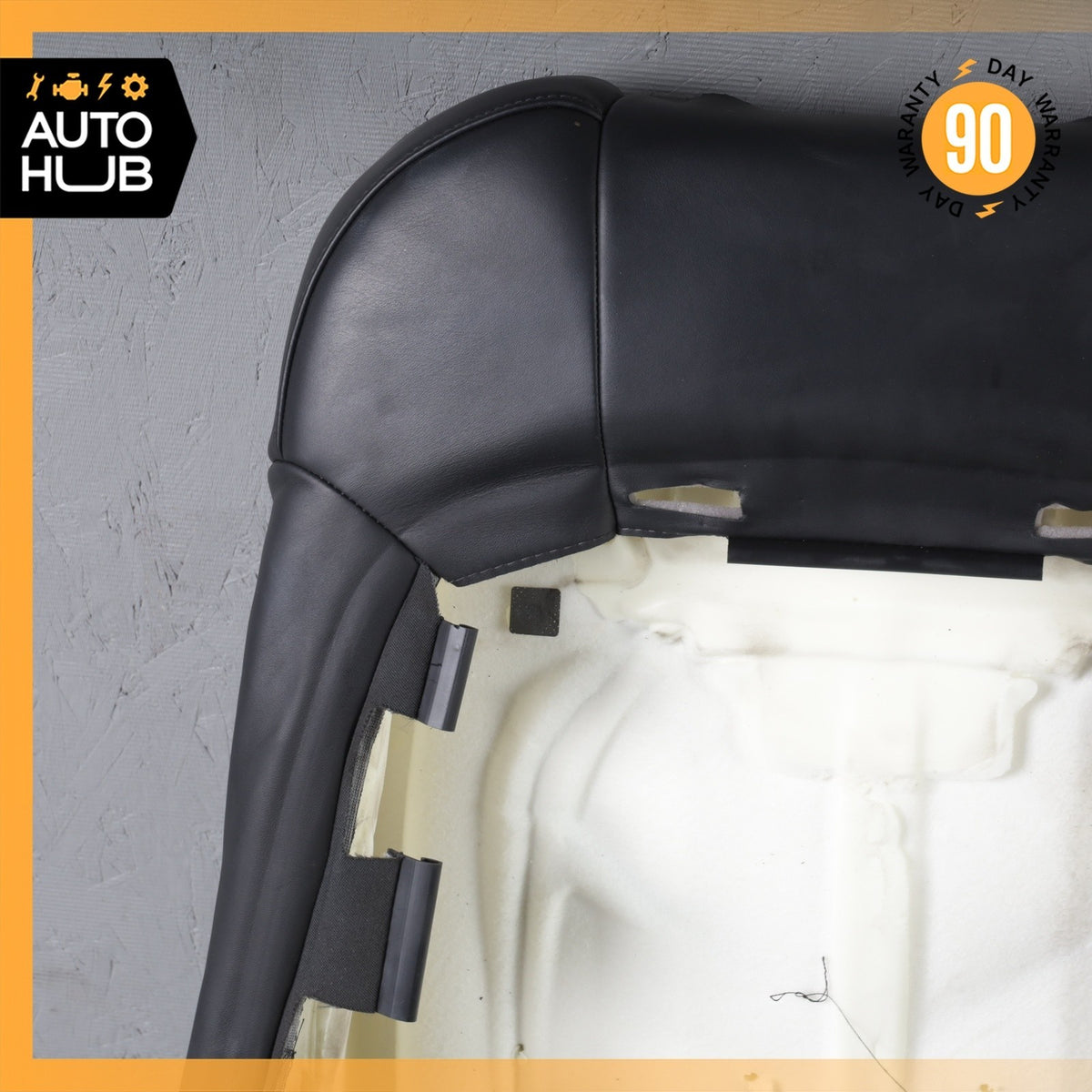 15-18 Porsche Macan 95B Front Right Side Seat Upper Cushion Leather Black OEM - photo 15