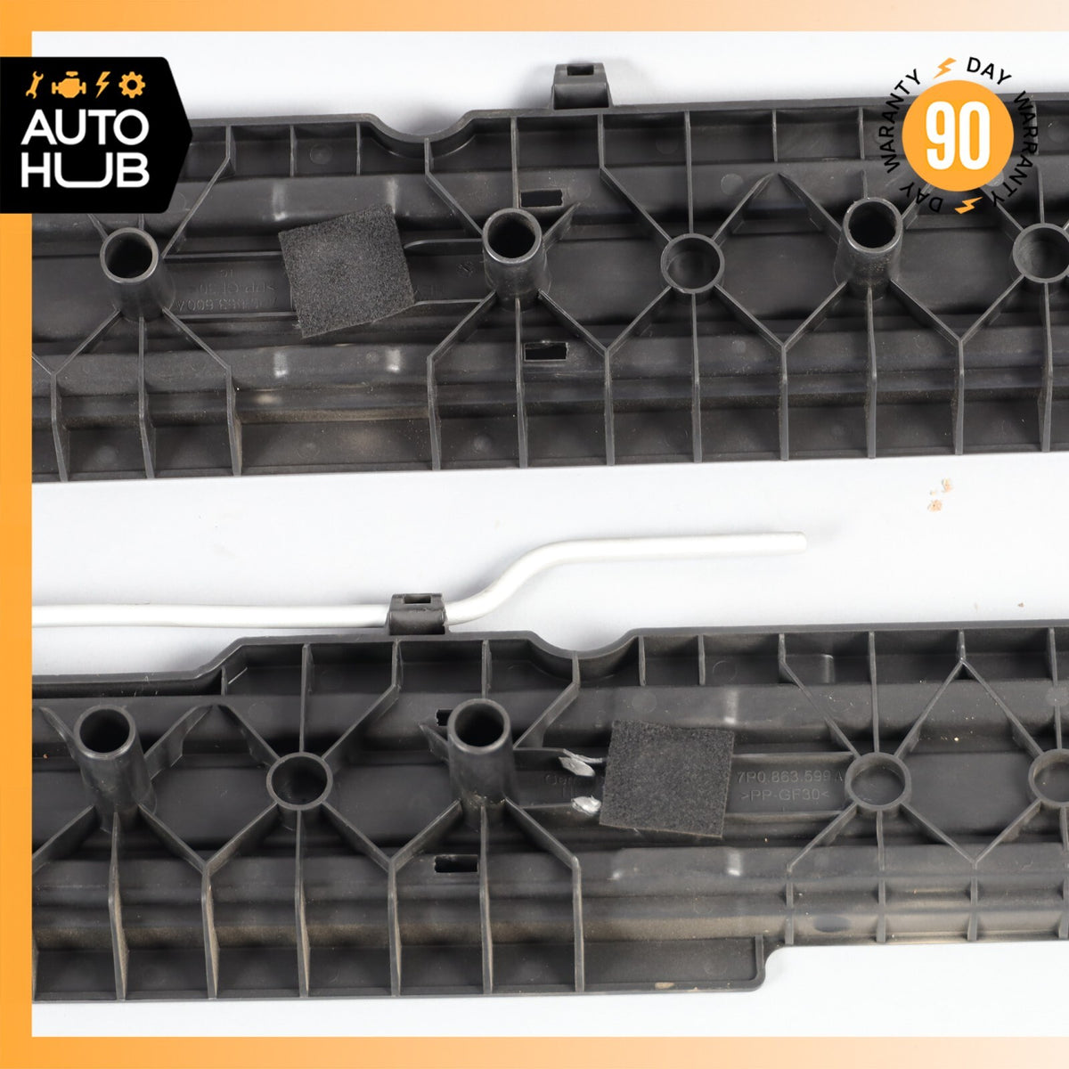 11-18 Porsche Cayenne 958 Turbo S Trunk Floor Rail Support Left & Right OEM - photo 10