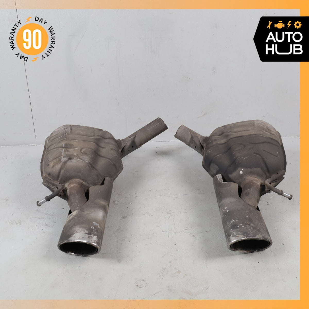 06-08 Mercedes W219 CLS550 CLS500 Exhaust Muffler Mufflers Right And Left OEM - photo 8