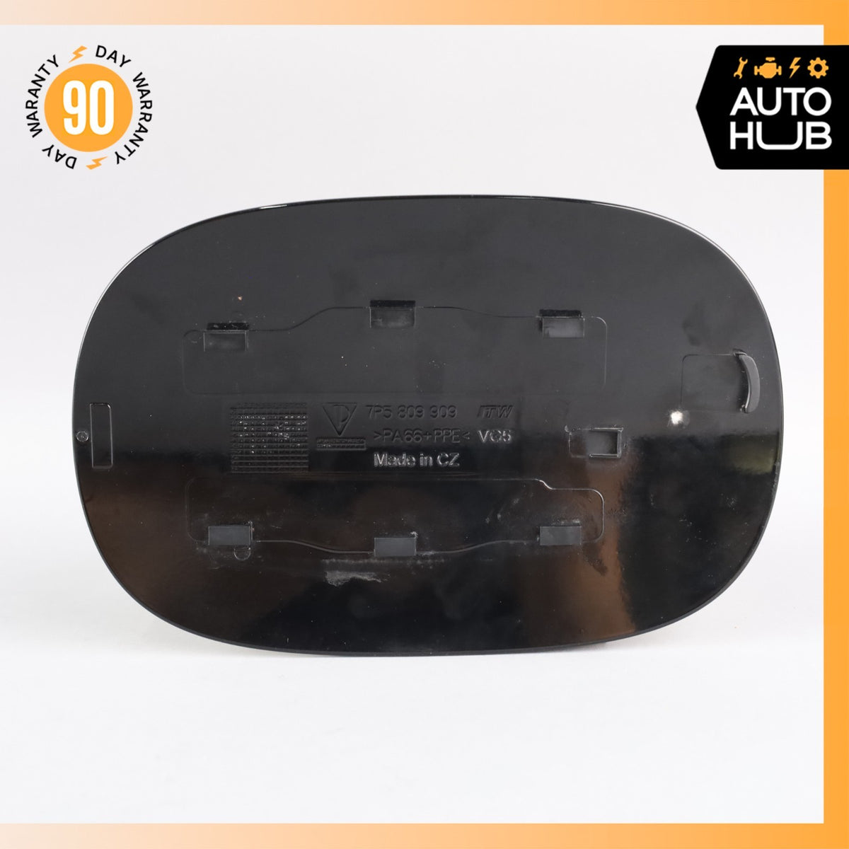 11-18 Porsche Cayenne 958 Fuel Door Lid Gas Tank Cover Black OEM - photo 5