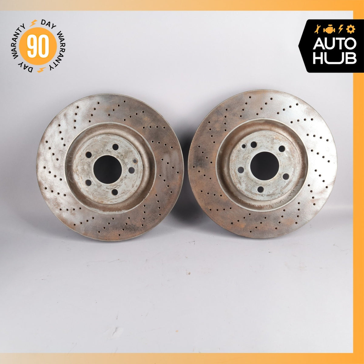 Mercedes R230 SL55 SL65 AMG SL600 CL550 Front Brake Rotors 2304210712 OEM 76k - photo 2