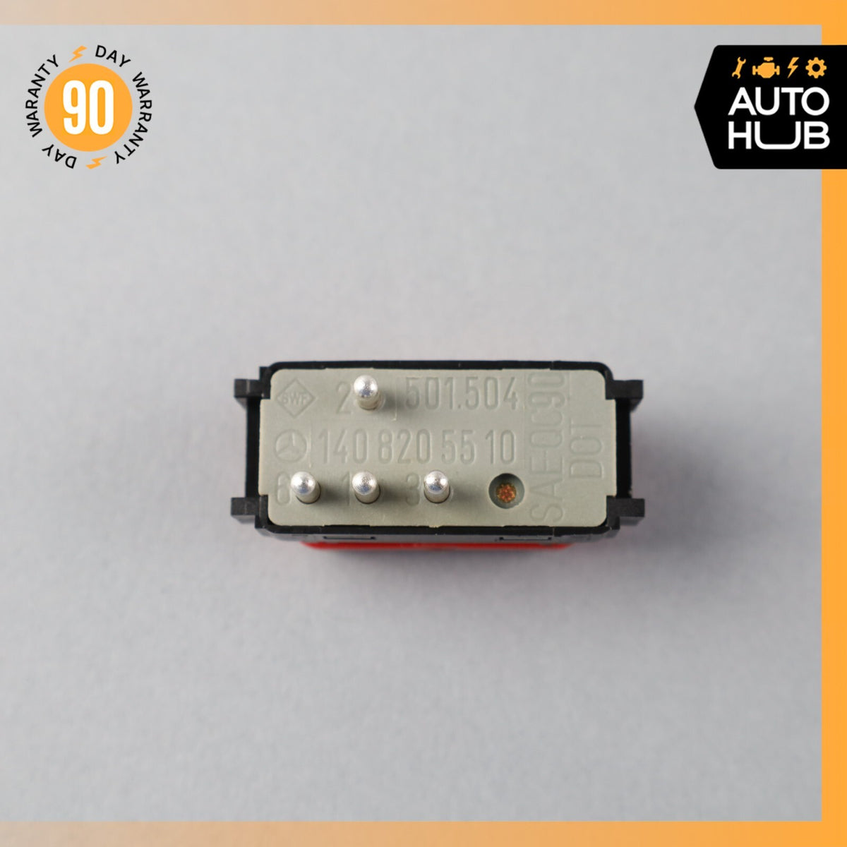 90-95 Mercedes R129 SL320 S500 Hazard Warning Light Switch Button 1408205510 OEM - photo 7
