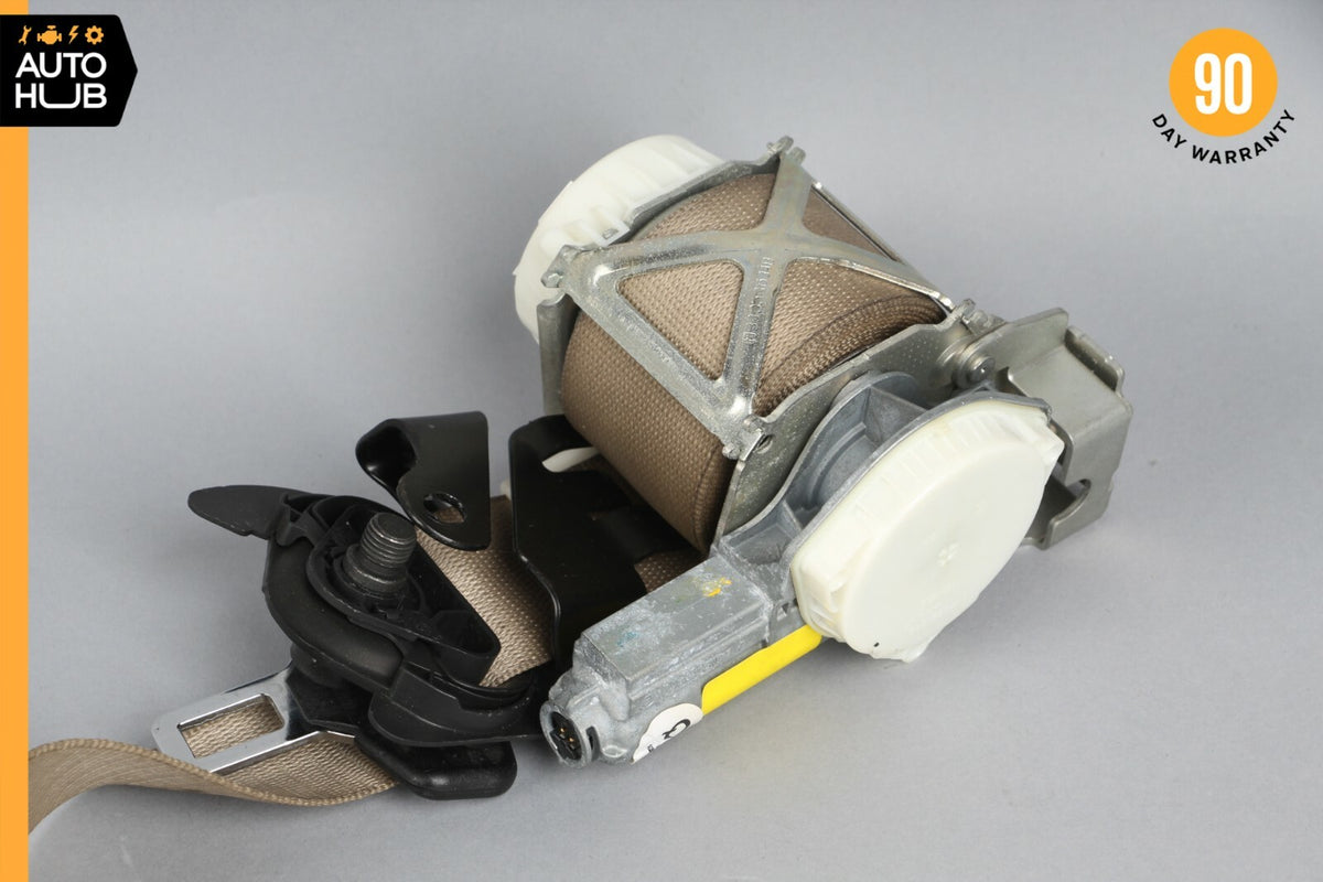 08-14 Mercede W204 C250 C300 C350 Front Right Passenger Seat Belt Beige OEM 80k - photo 3