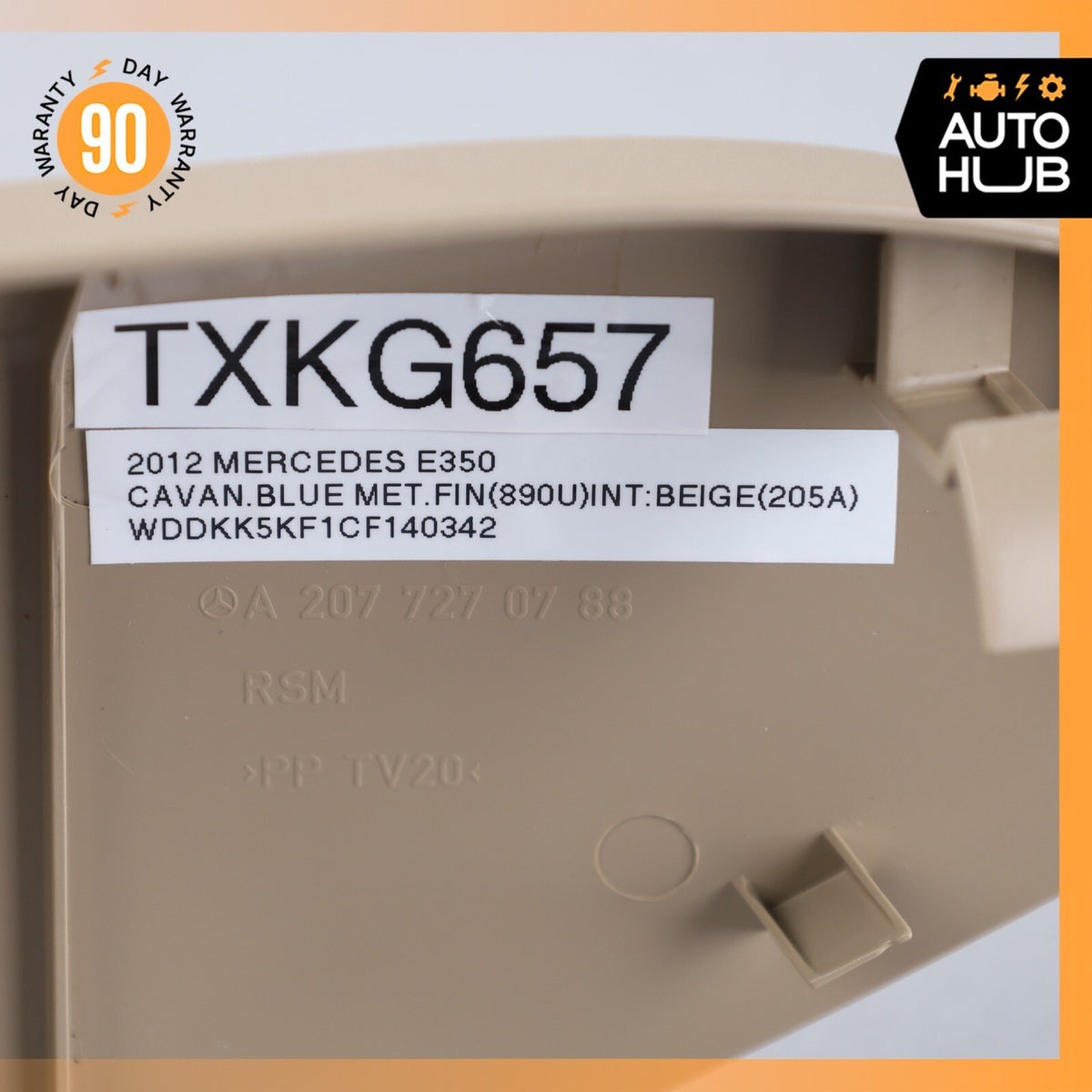 10-17 Mercedes W207 E350 Left Driver Side Interior Door Panel Trim Beige OEM - photo 10