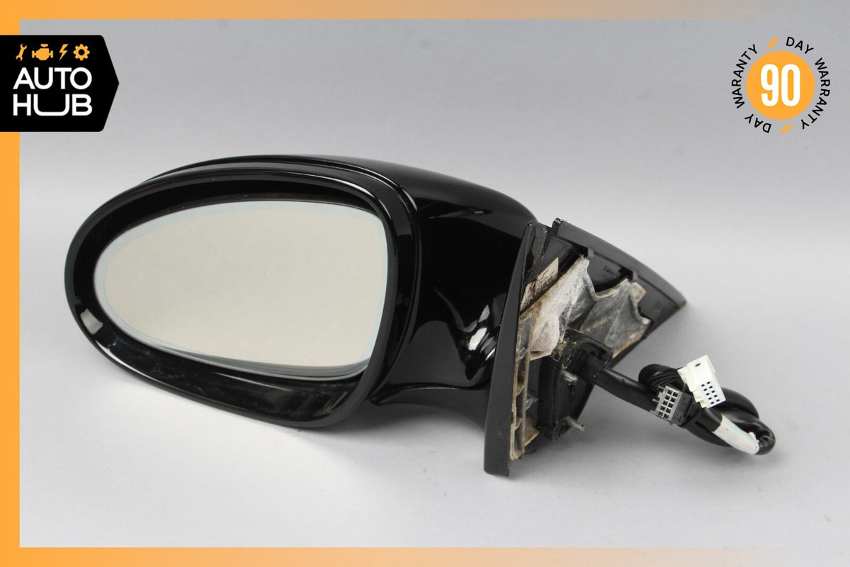 07-09 Mercedes W221 S600 S550 Left Driver Side Rear View Door Mirror Black OEM - photo 1