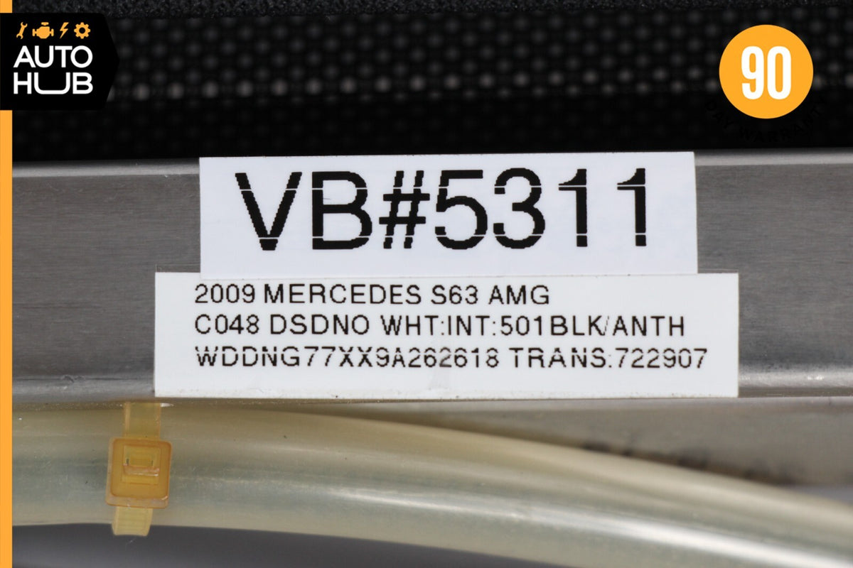 07-13 Mercedes W221 S63 S550 Rear Window Sun Shade Screen Roller Blind Black OEM - photo 12