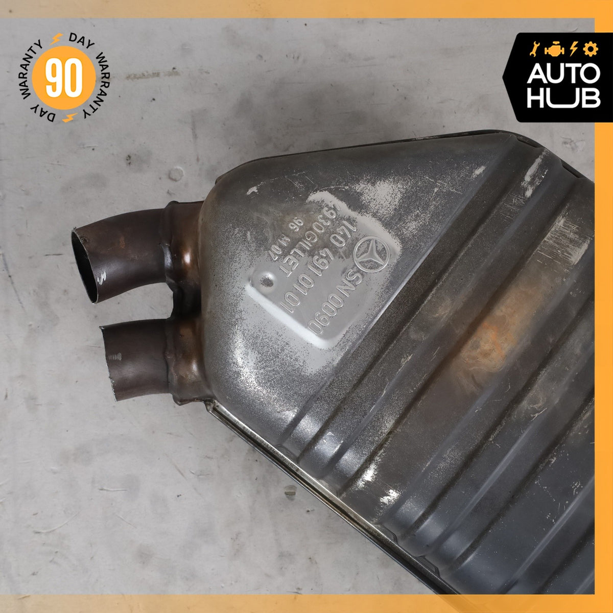 96-99 Mercedes W140 CL600 S600 Coupe Exhaust Muffler OEM 63k - photo 4