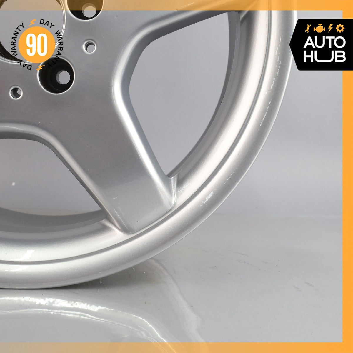 Mercedes W208 CLK430 SLK320 7.5 x 17 17" Front Wheel Rim Chrome 1704011302 OEM - photo 6