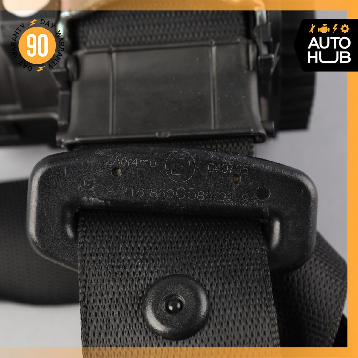 11-14 Mercedes W216 CL550 CL63 AMG Front Left Driver Side Seat Belt Black OEM - photo 11