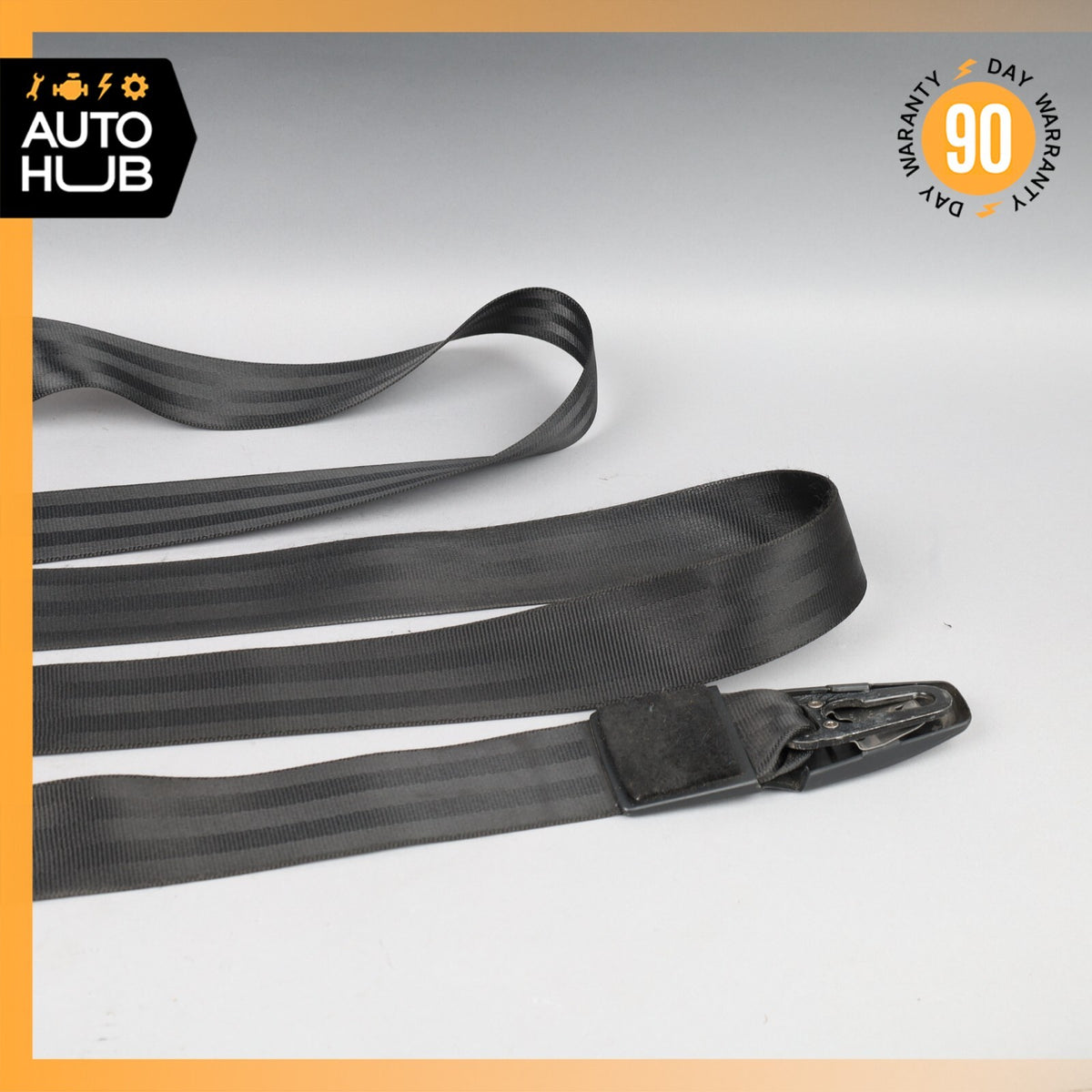 11-18 Porsche Cayenne 958 Hybrid S Front Left Driver Side Seat Belt Black OEM - photo 3