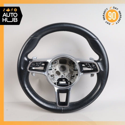 15-21 Porsche Cayenne 958 Macan Steering Wheel w/Paddle Shifters 95834780400 OEM - photo 1