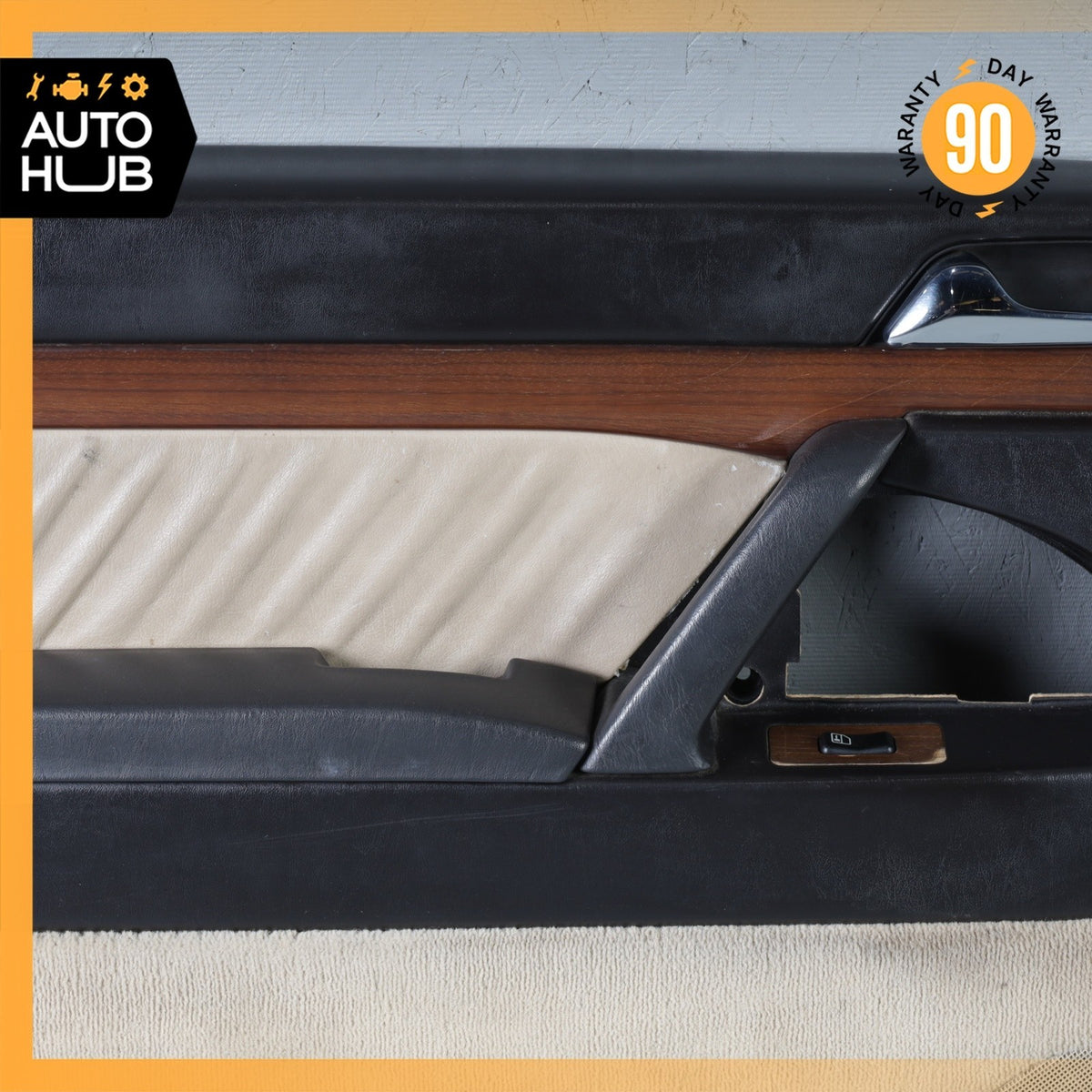 92-94 Mercedes W140 300SE S500 Front Left Driver Side Interior Door Panel OEM - photo 3