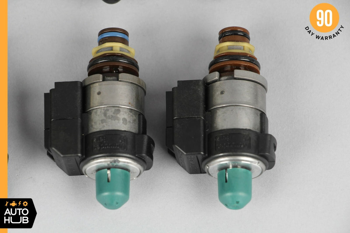 Mercedes S500 CL550 722.9 Transmission Solenoid Valve Blue & Black Caps Set of 8 - photo 2