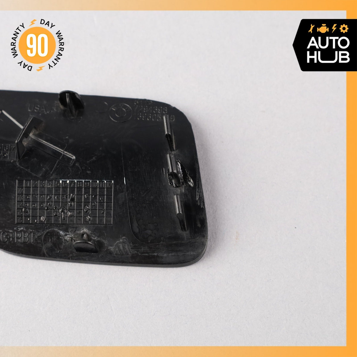 BMW F15 X5 Rear Right Bumper Tow Hook Cover Panel Trim Black OEM - photo 6